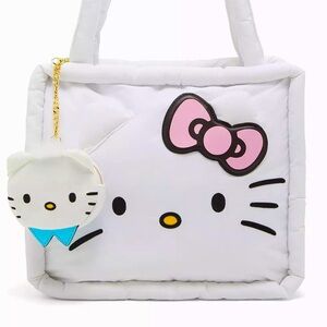 Dear Daniel / Hello Kitty Puffer Tote Bag With Coin Purse
